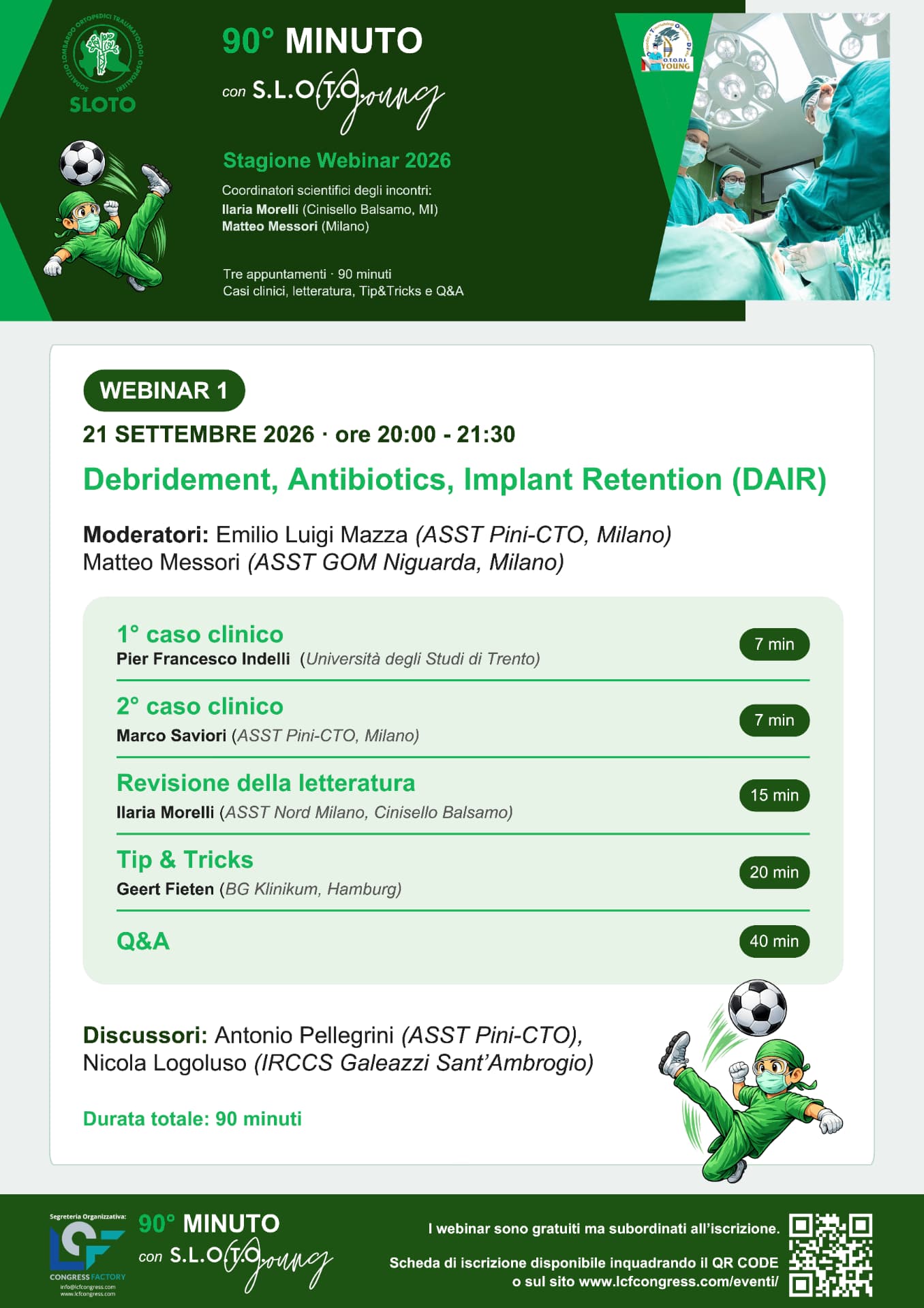90° MINUTO SLOTO YOUNG — Debridement, Antibiotics, Implant Retention (DAIR)