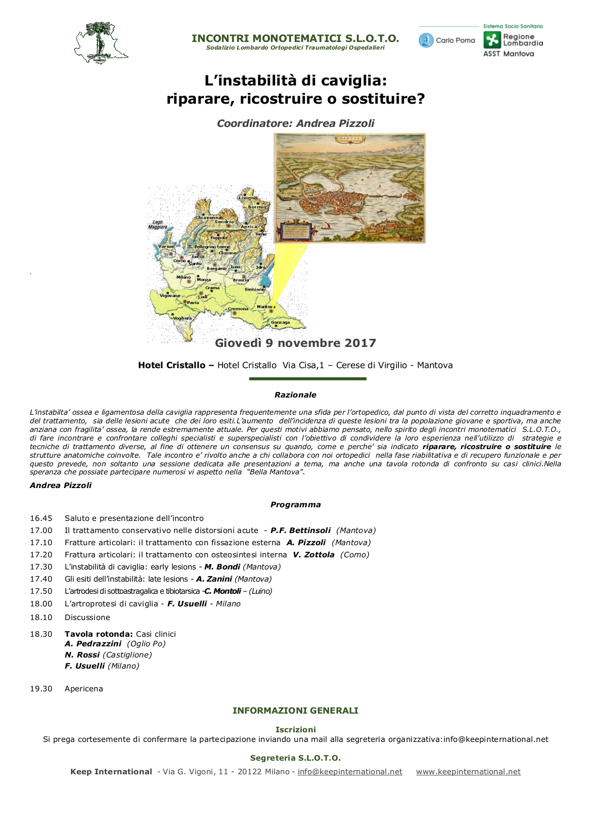 L'instabilità di caviglia: riparare, ricostruire o sostituire?